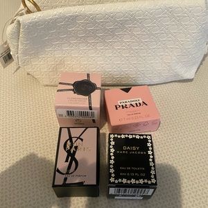 New! Perfumes and tory burch pouch